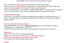 Afbeelding 1 van Koor 'De Vrolijke Noot', voor iedereen die wil blijven zingen
